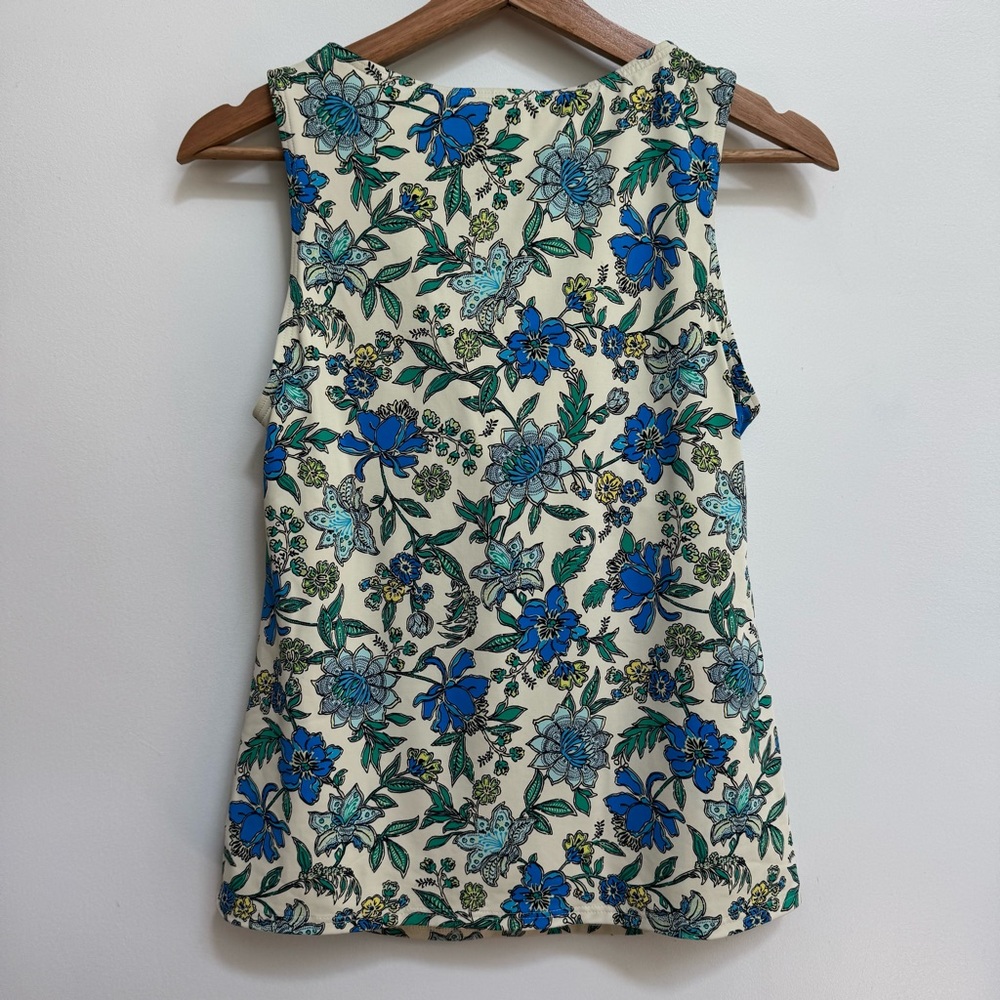 Lands End Floral High Neck Tankini Swimsuit Top Women Size 6 - Picture 6 of 13